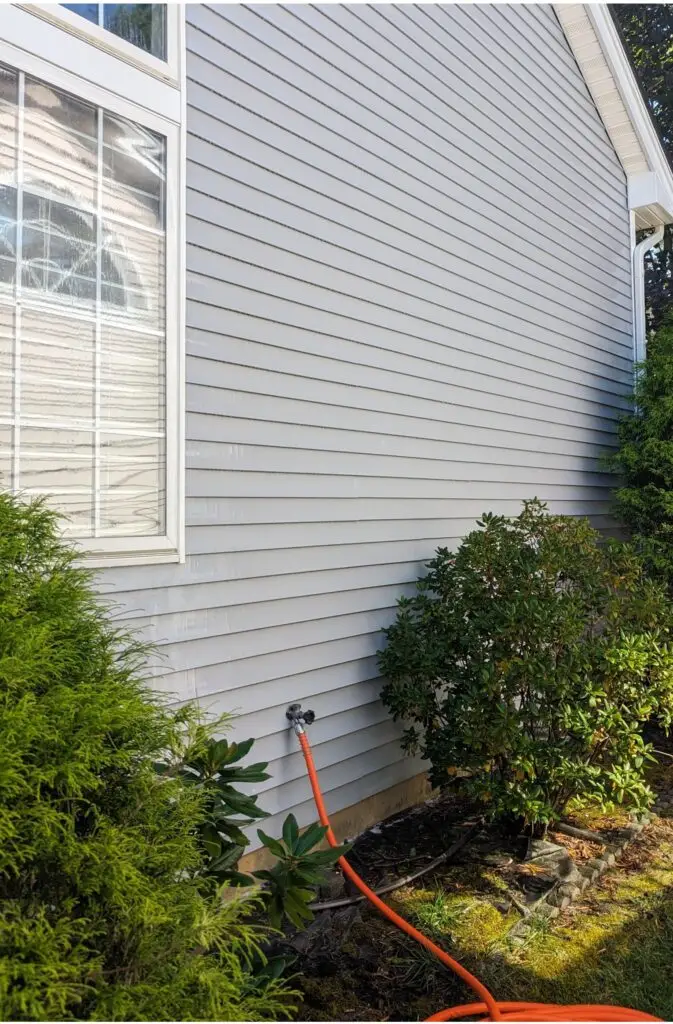 House after soft washing